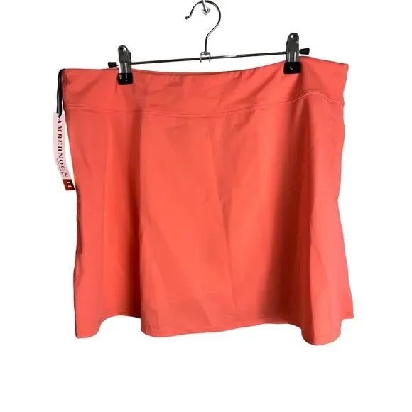 Ambernoon II By Dr. Erum Ilyas UPF 50 Wrap Swim Skirt CORAL NWT PLUS SIZE 30W - Picture 3 of 8